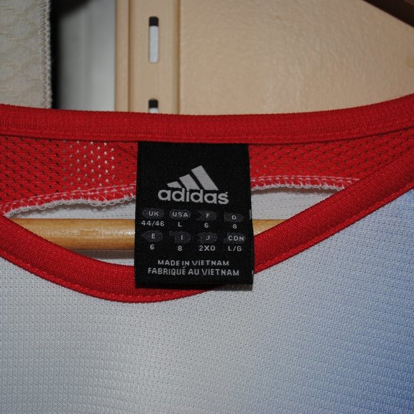 France National Football Team FFF Adidas Large Away White Athletic Mesh - Picture 3 of 8